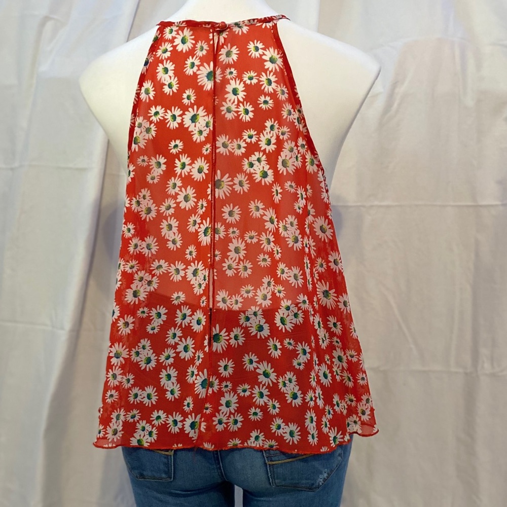 Red Floral Top - Picture 2 of 2